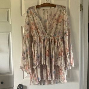 Shein V-neck floral dress